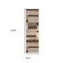 12' Beige Slate Gray And Brown Patchwork Runner Rug
